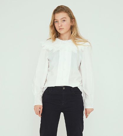 Designers Remix Bluse - Sandra Lace - Cream