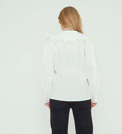 Designers Remix Bluse - Sandra Lace - Cream