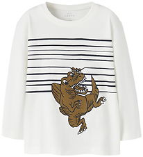 Name It Blouse - NmmVilasse - Cloud Dancer/Dino Hi