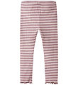 Name It Leggings - Rib - NmfVemma - Toadstool/Burnished Lilac