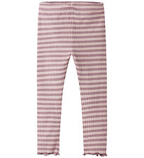 Name It Leggings - Rib - NmfVemma - Toadstool/Burnished Lilac