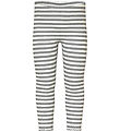 Name It Leggins - Rib - NmfVemma - Grey Melange/Cloud Dancer