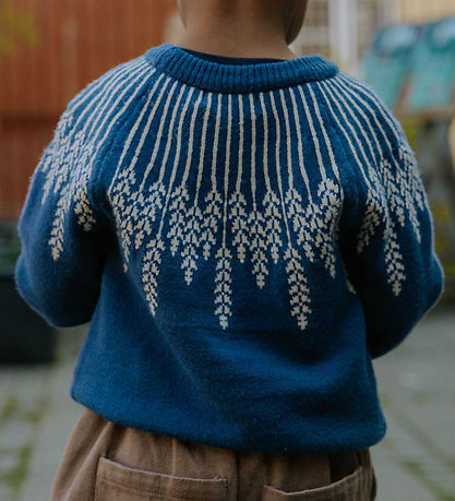 Fliink Blouse - Knitted - Alon - Leaf - Insignia Blue