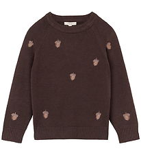 Fliink Blouse - Knitted - Benna - Acorn - Coffee Bean