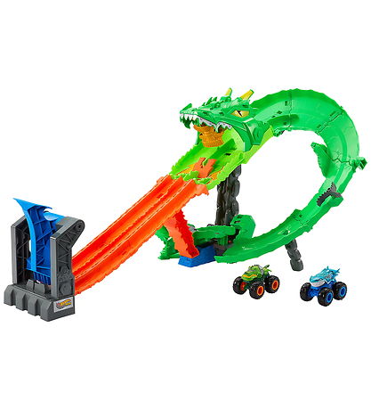 Hot Wheels Car Track - Great Bite vs Rageasaur - Dragon Demoliti
