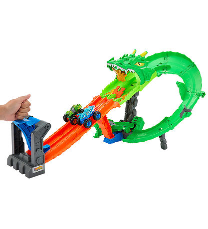Hot Wheels Car Track - Great Bite vs Rageasaur - Dragon Demoliti