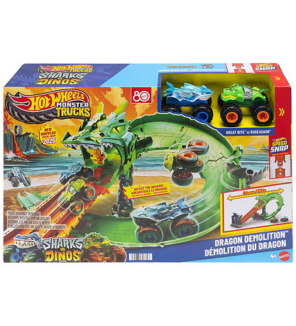 Hot Wheels Car Track - Great Bite vs Rageasaur - Dragon Demoliti