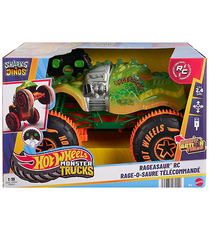 Hot Wheels Fjarstýrt Bíll - Monster Trucks - Rageasaur - 1:15