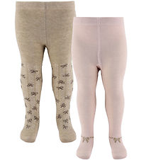 Minymo Tights - 2-Pack - Nos - Shell