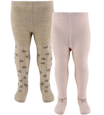 Minymo Tights - 2-Pack - Nos - Shell