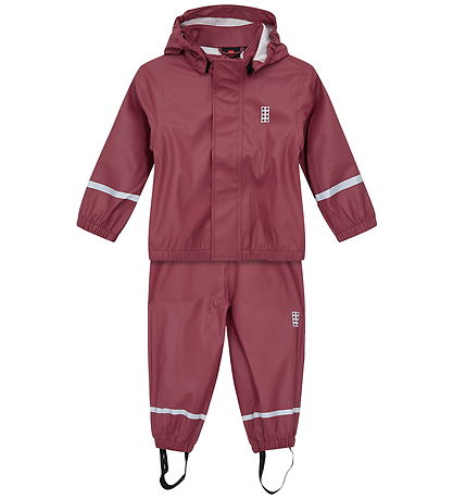 LEGO® Wear Regnföt M. axlaböndum - PU - LWJivan 200 - Dökkbleiku