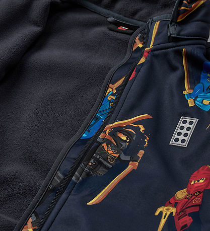 LEGO® Ninjago Softshell Jacket - LWSaku 602 - Charcoal Grey w. N