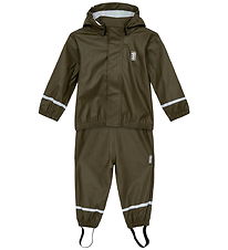 LEGO® Wear Rainwear w. Suspenders - LWJivan 200 - Green