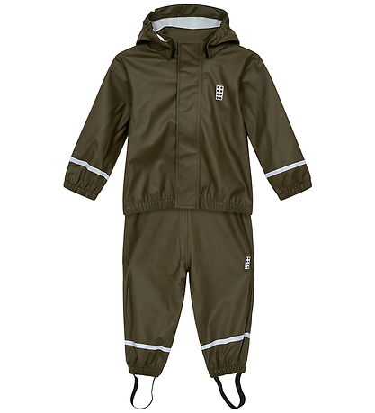 LEGO® Wear Regnföt M. axlaböndum - PU - LWJivan 200 - Dark Khaki