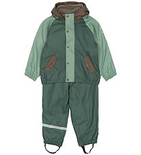 Mikk-Line Rainwear w. Suspenders w. Fleece - PU - Conditioner Gr