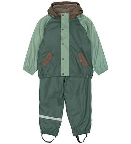 Mikk-Line Regnföt M. Flís/Beisli - PU - 3i1 - Hárnæring Green