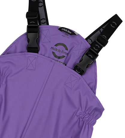 Mikk-Line Rainwear w. Suspenders - PU - Deep Lavender