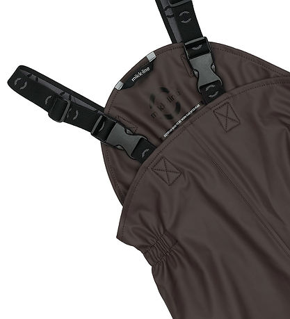 Mikk-Line Rainwear w. Suspenders - PU - Raisin