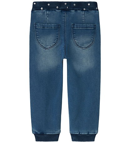 Name It Jeans - Fleece - NmfBella - Dark Blue Denim/Print
