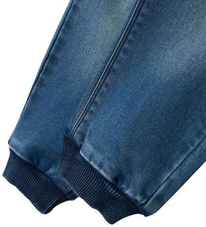 Name It Jeans - Fleece - NmfBella - Dark Blue Denim/Print