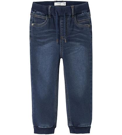 Name It Jeans - Baggy - Fleece - NmmBen - Dark Blue Denim
