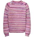 Kids Only Blouse - Knitted - KogCarly-Mia - Rose Wine/Multicolou