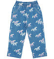Copenhagen Colors Jeans - Frill Waist & Unicorn Print - Blue
