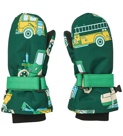 Småfolk Mittens - Evergreen w. Vehicles