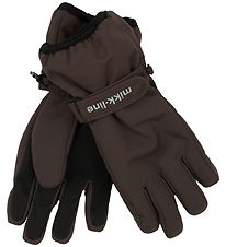 Mikk-Line Gloves w. Fleece - Nylon - Raisin