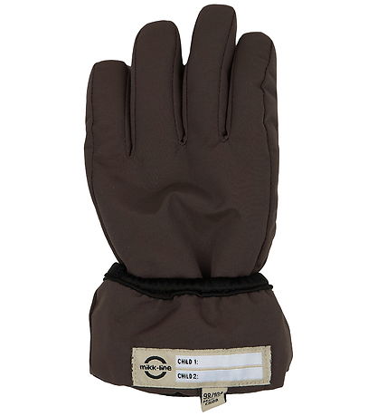 Mikk-Line Gloves w. Fleece - Nylon - Raisin