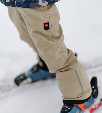 LEGO® Wear Ski Pants w. Suspenders - LWPowai 708 - Beige
