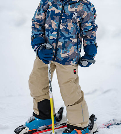 LEGO® Wear Ski Pants w. Suspenders - LWPowai 708 - Beige