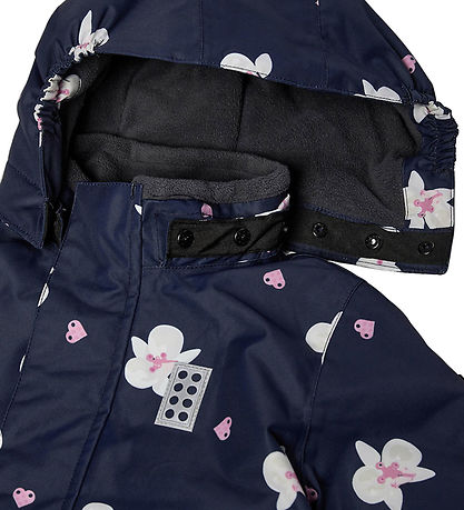 LEGO® Wear Snowsuit - LWJaz 710 - Navy w. Flowers