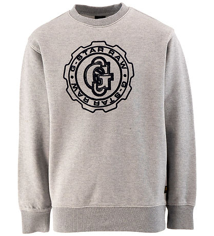 G-Star RAW Sweatshirt - Grau Meliert m. Schwarz
