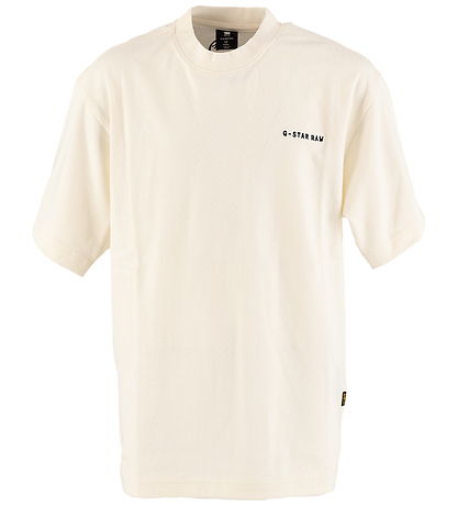 G-Star RAW T-shirt - Oversize - Milk w. Print