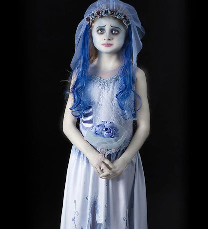 Smiffys Costume - Corpse Bride - Emily - Blue