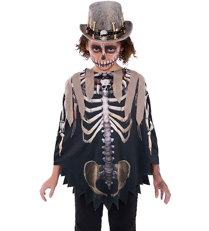 Smiffys Costume - Voodoo Witch Doctor Poncho - Brown/Black
