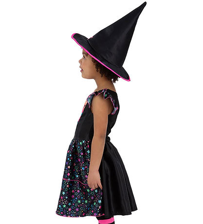 Smiffys Costume - Neon Star Witch - Pink/Black
