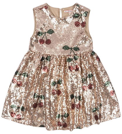 Konges Sløjd Kleid - Pailletten - Starla - Ma Grande Cerise