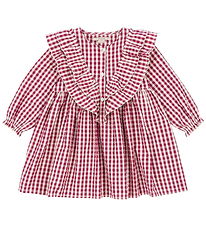 Konges Sløjd Kleid - Kim - Sangria/Butter-Check