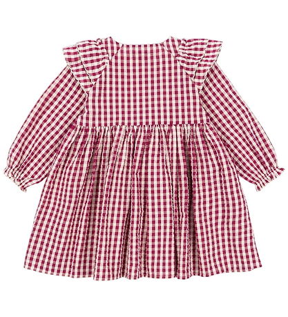 Konges Sløjd Kleid - Kim - Sangria/Butter-Check