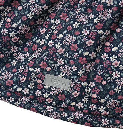 Name It Winter Coat - NmfSnow05 - Dark Sapphire w. Flowers