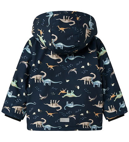 Name It Winter Coat - NmmSnow05 - Dark Sapphire w. Dinos