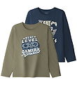 Name It Blouse - NkmVictor - 2-Pack - Mermaid/Insignia Blue/Eat 