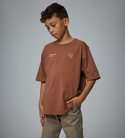 Name It T-shirt - NkmOakley - Carob Brown