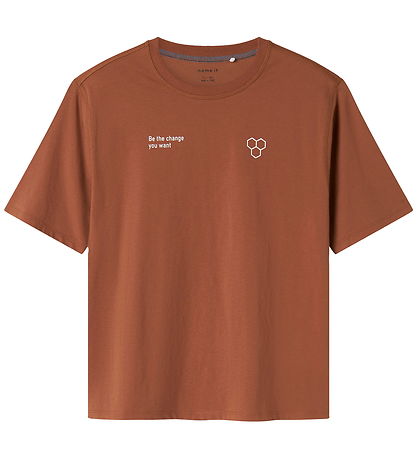 Name It T-shirt - NkmOakley - Carob Brown