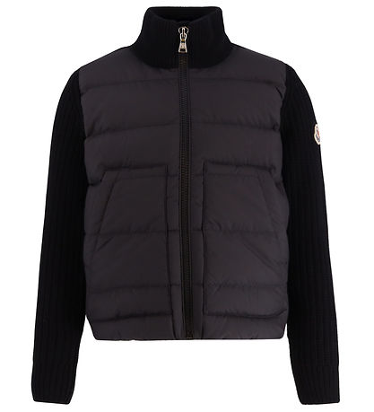 Moncler Cardigan - Stickad/Dun - Svart