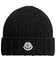 Moncler Beanie - Wool - Knitted - Black