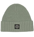 Stone Island Beanie - Wool/Viscose - Knitted - Sage