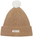 BOSS Beanie - Knitted - Cookie w. Pom-Pom